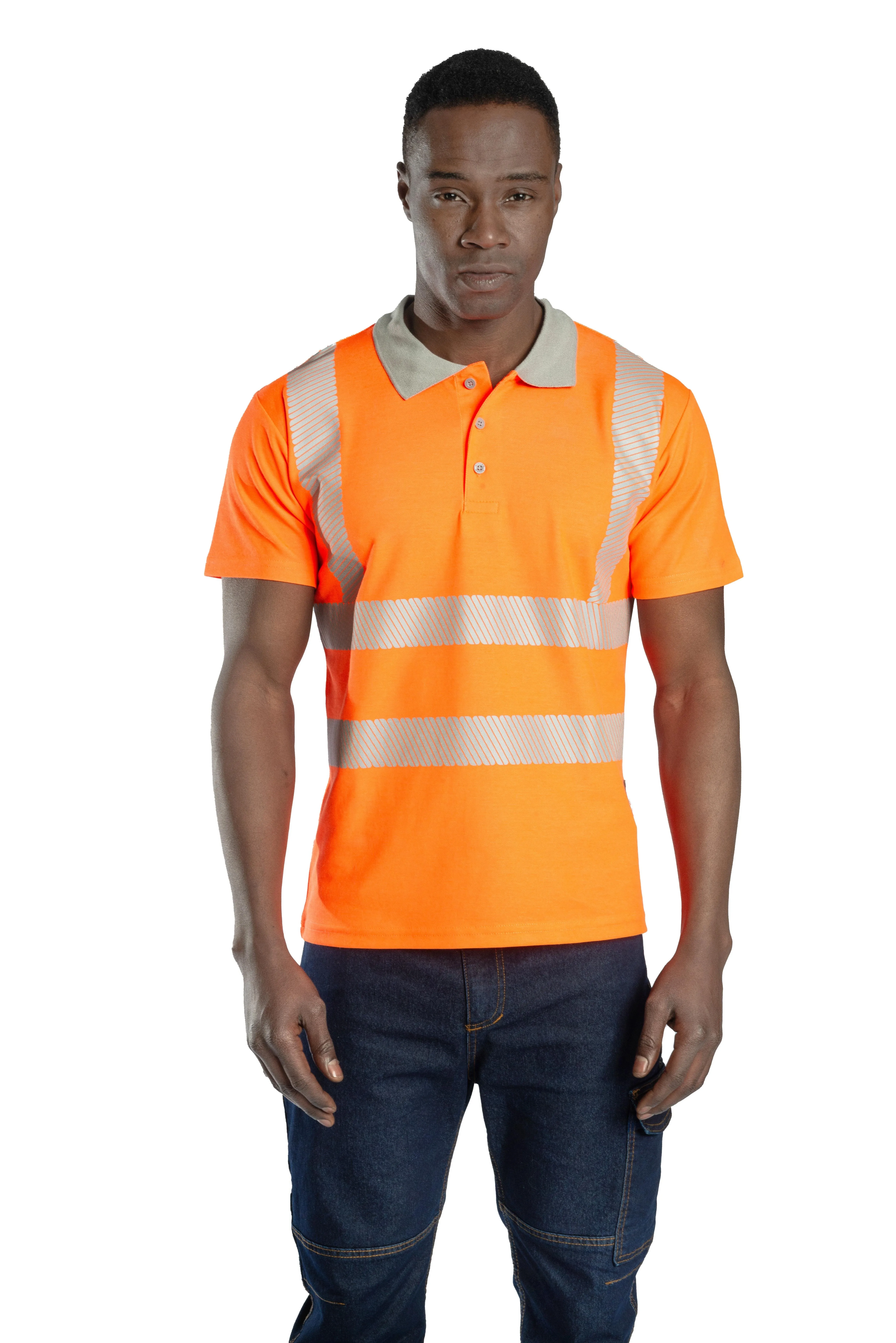 Alaska Hi-Vis Polo T-Shirt Neon Turuncu
