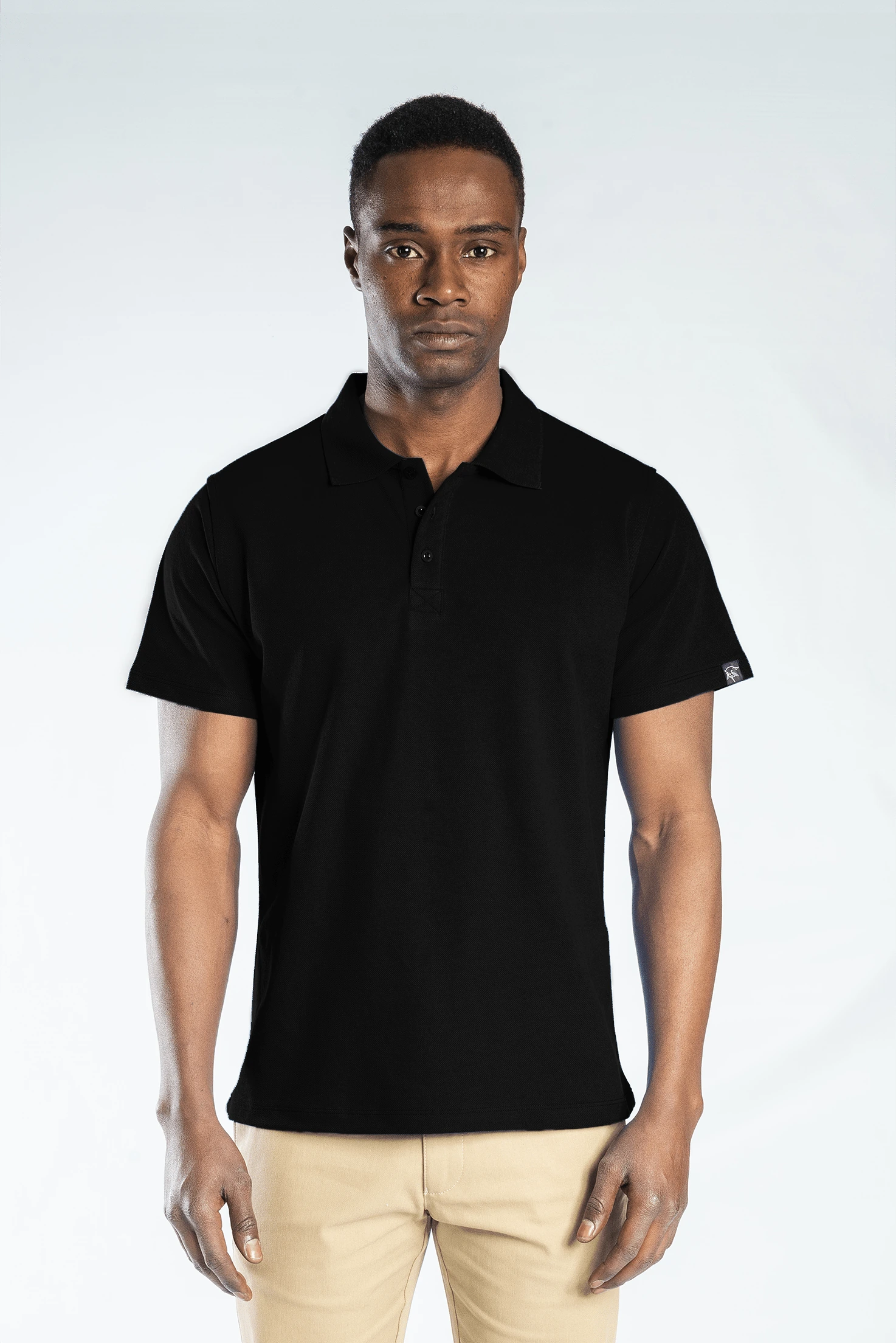 Elegans Polo Pike T-Shirt Siyah