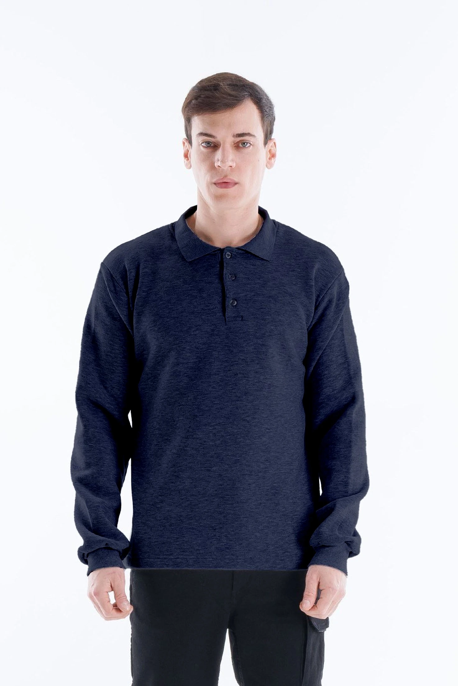 Elegans Polo Sweatshirt Antrasit