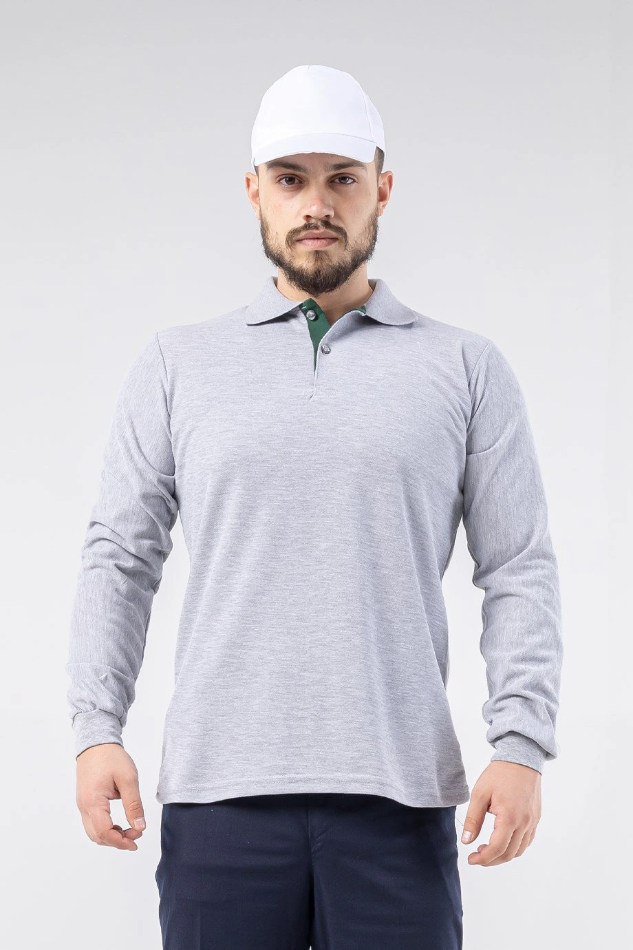 Regular Polo Pike T-shirt- Gri